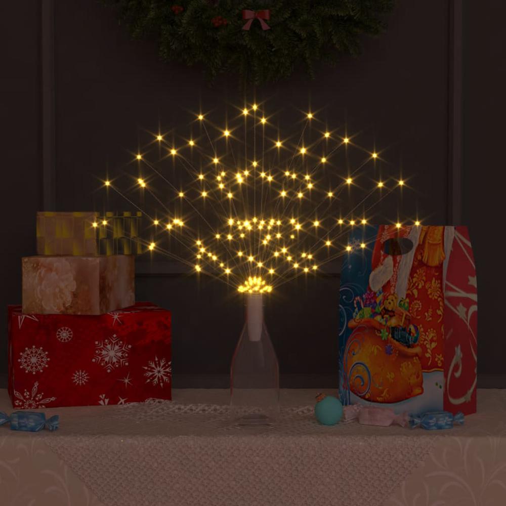 vidaXL Outdoor Christmas Firework Light Warm White 7.9" 140 LEDs. Picture 3