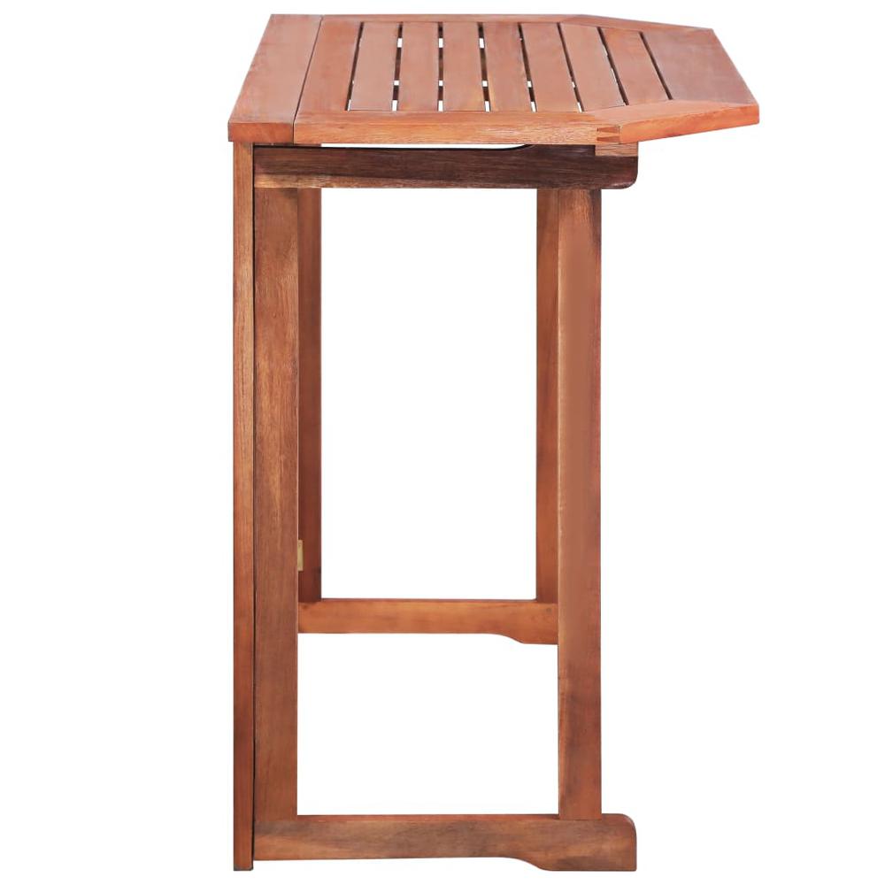 vidaXL Bistro Table 35.4"x19.7"x29.5" Solid Acacia Wood, 44039. Picture 4