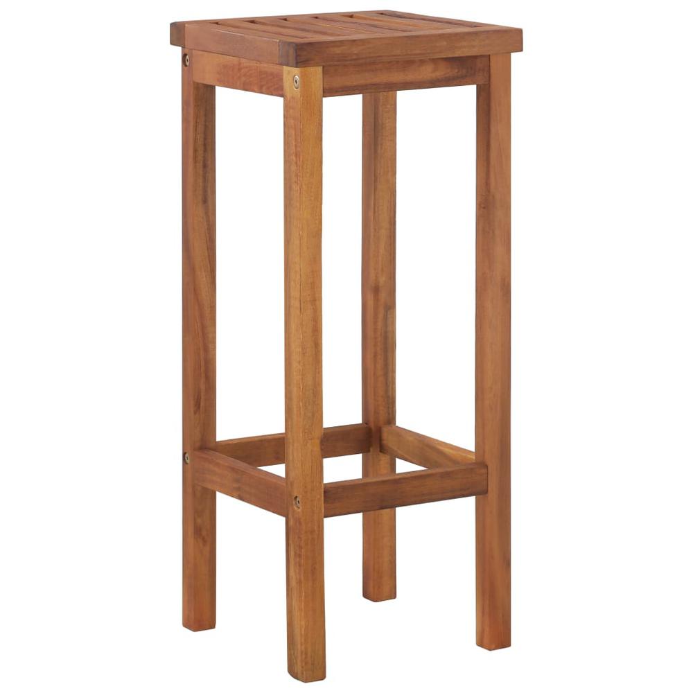 vidaXL Bar Chairs 2 pcs Solid Acacia Wood, 44016. Picture 2