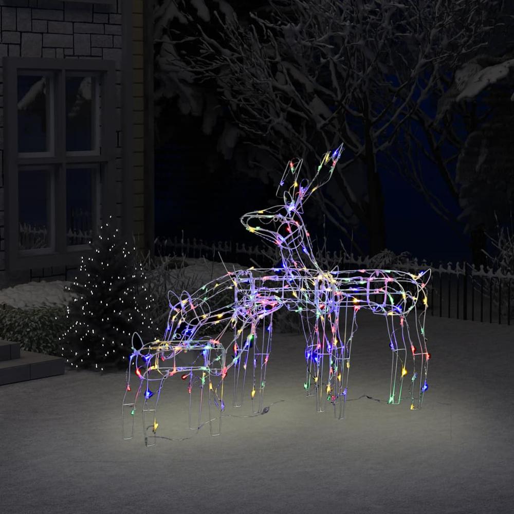 vidaXL 3 Piece Christmas Light Display Reindeers 229 LEDs, 328542. Picture 1