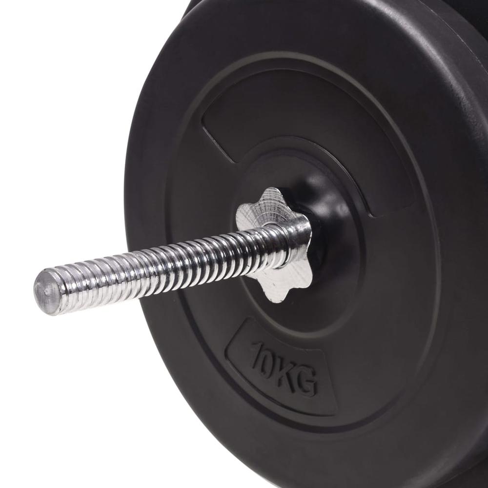 vidaXL Barbell and Dumbbell Set 198.4 lb, 91404. Picture 11