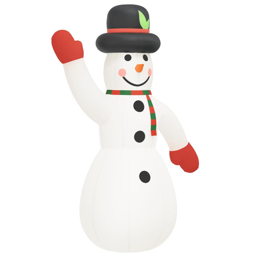 vidaXL Christmas Inflatable Snowman with LEDs 179.1". Picture 3