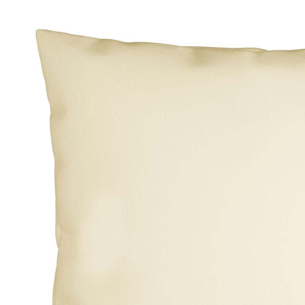 vidaXL Throw Pillows 4 pcs Cream 15.7"x15.7" Fabric. Picture 4