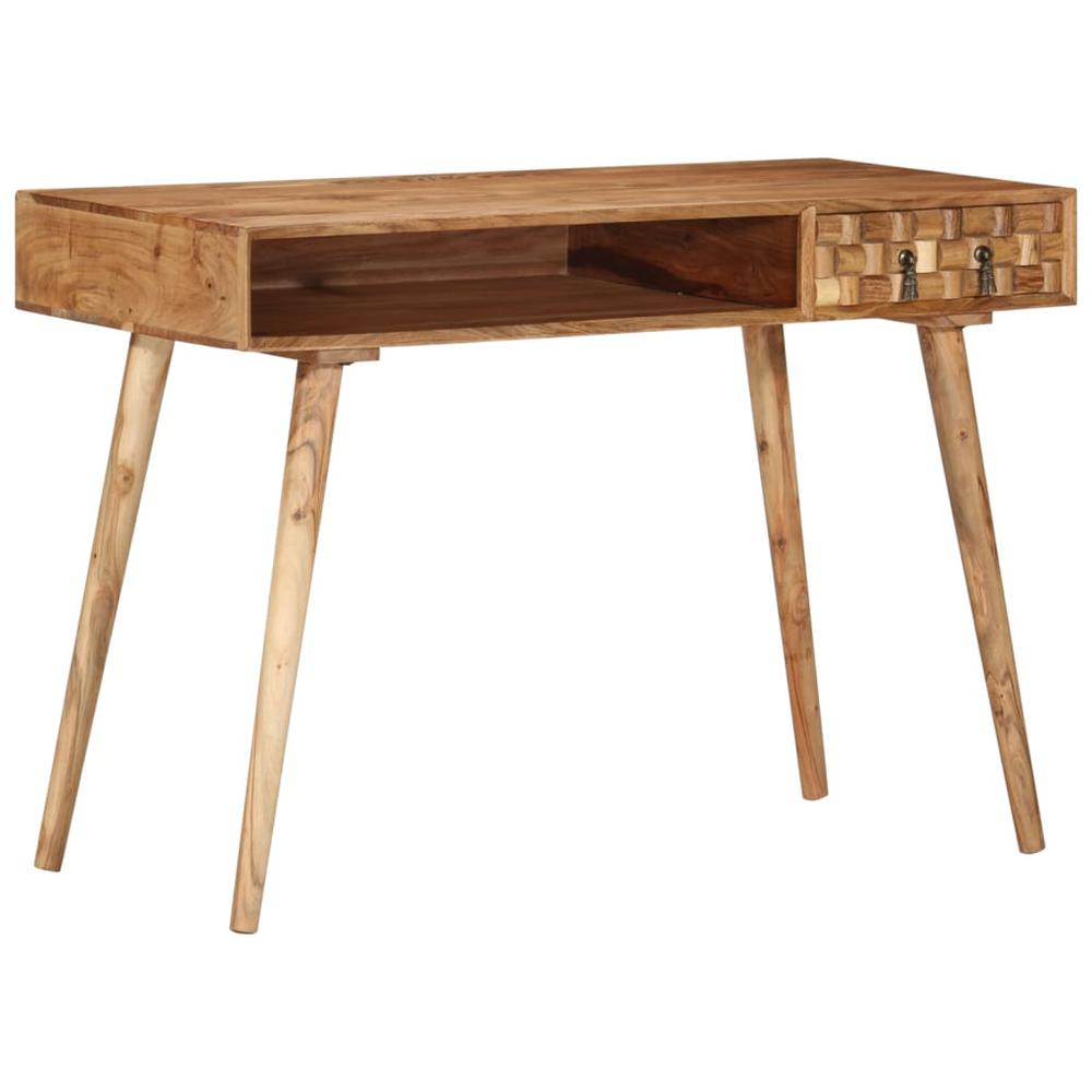 vidaXL Writing Desk 45.3"x19.7"x29.9" Solid Wood Acacia. Picture 12