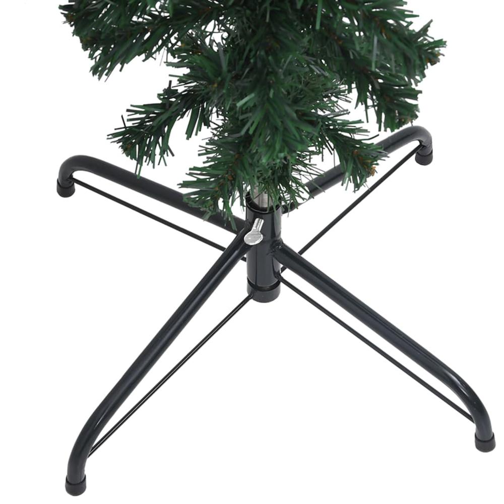 vidaXL Upside-down Artificial Christmas Tree with Stand Green 82.7". Picture 4