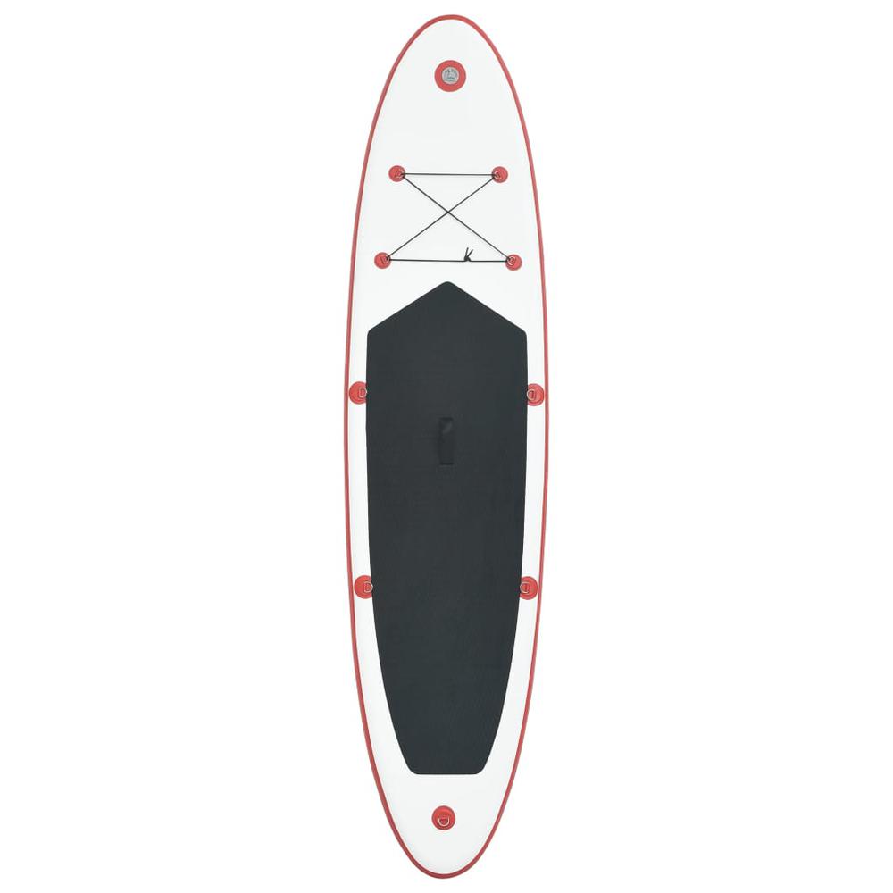 vidaXL Stand Up Paddle Board Set SUP Surfboard Inflatable Red and White, 92201. Picture 3