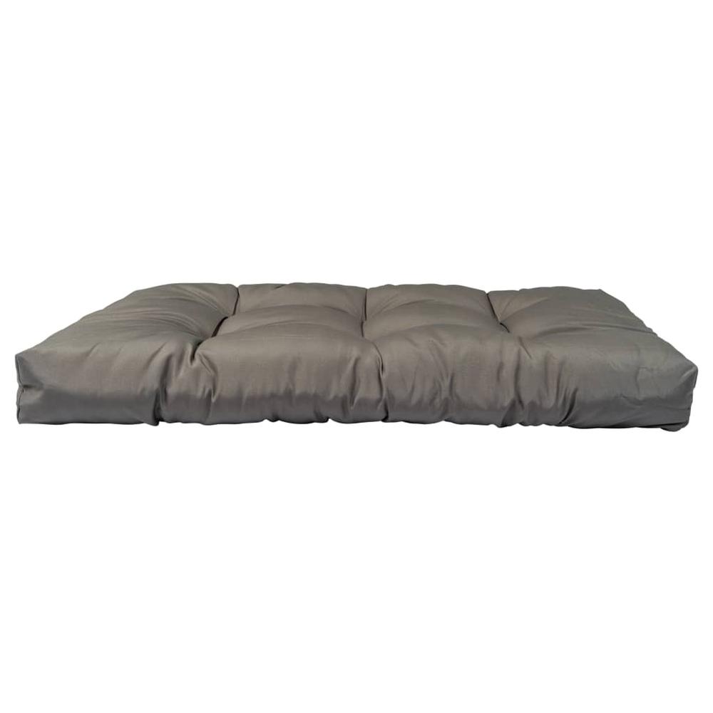 vidaXL Pallet Cushions 3 pcs Gray Polyester. Picture 2