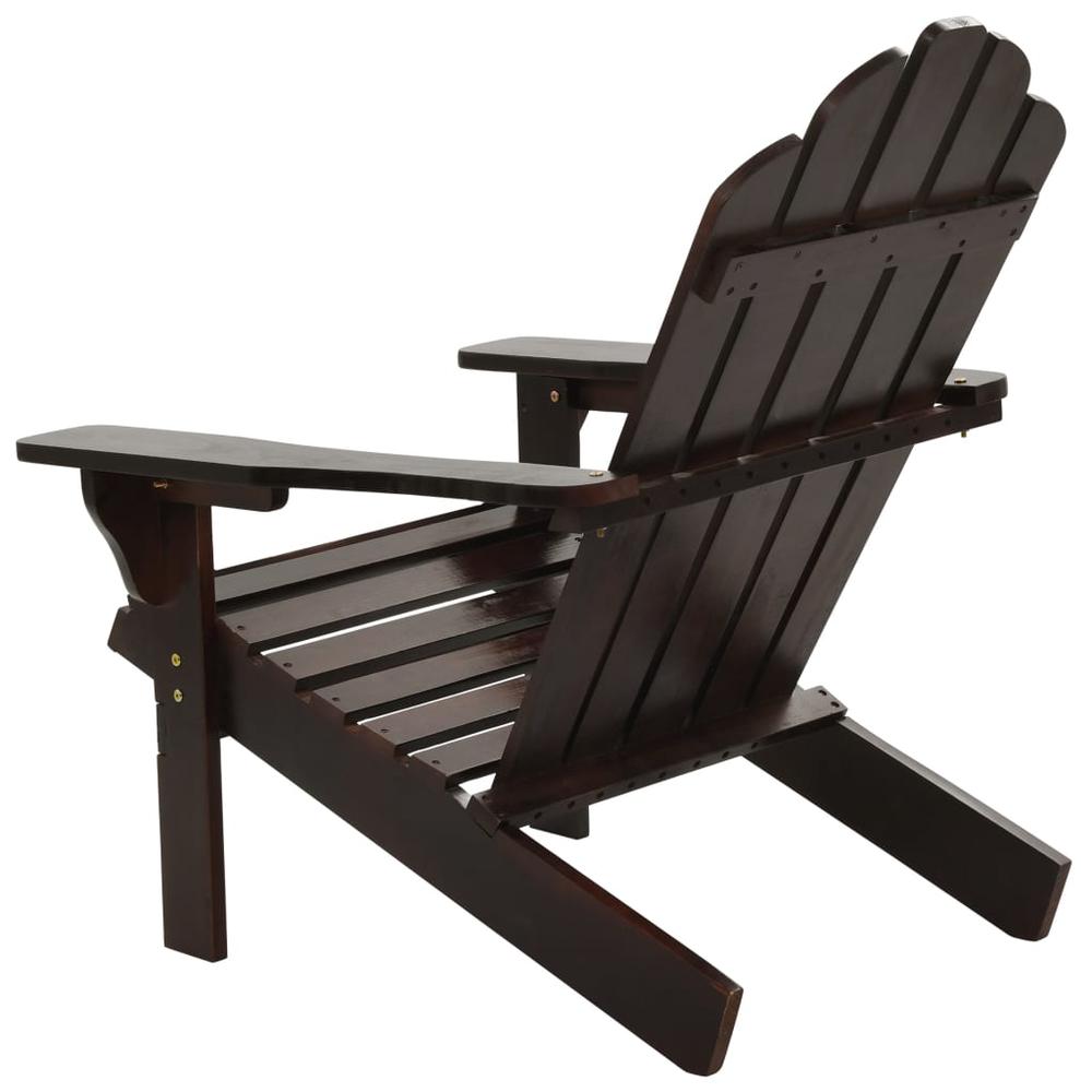 vidaXL Garden Chair Wood Brown, 45703. Picture 4