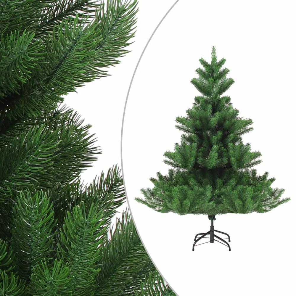vidaXL Nordmann Fir Artificial Christmas Tree with LEDs Green 82.7". Picture 2