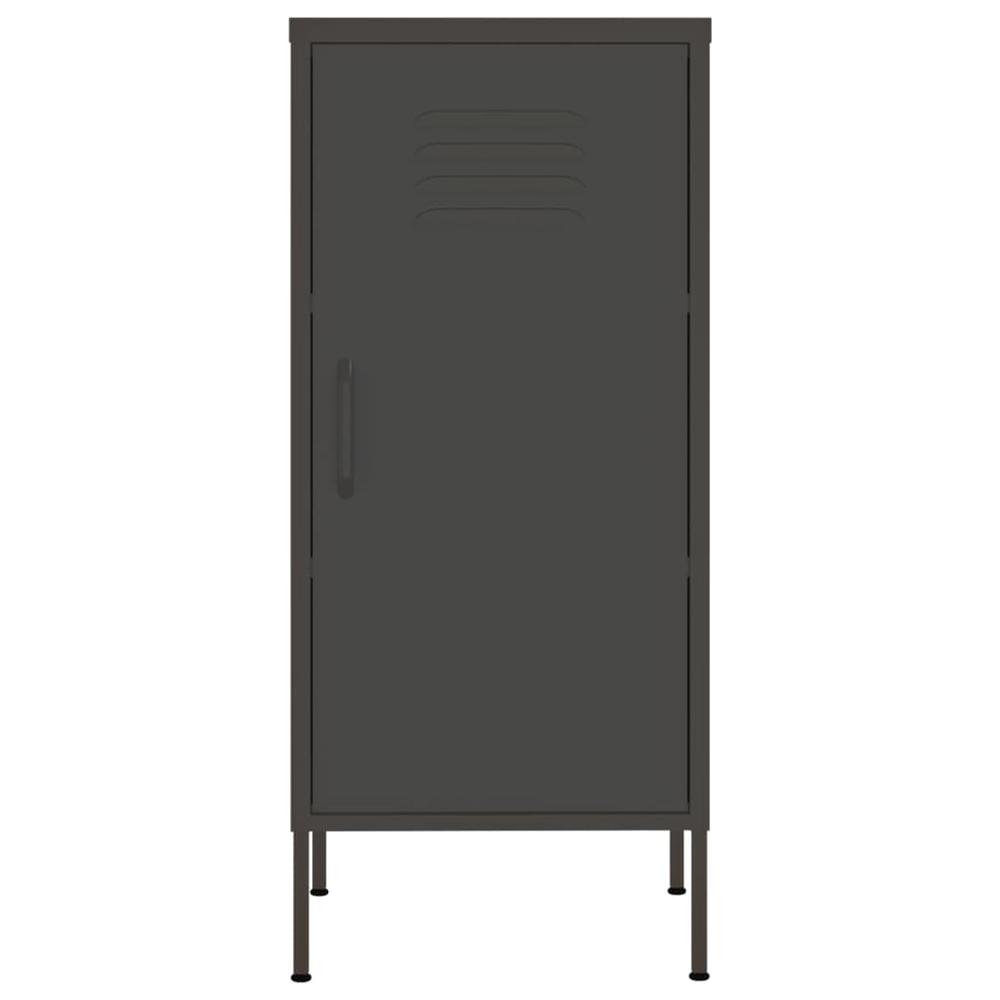 vidaXL Storage Cabinet Anthracite 16.7"x13.8"x40" Steel, 336195. Picture 3