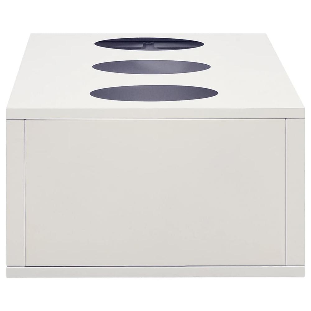 vidaXL Office Cabinet with Planter Box Light Gray 35.4"x15.7"x49.2" Steel, 3095270. Picture 3