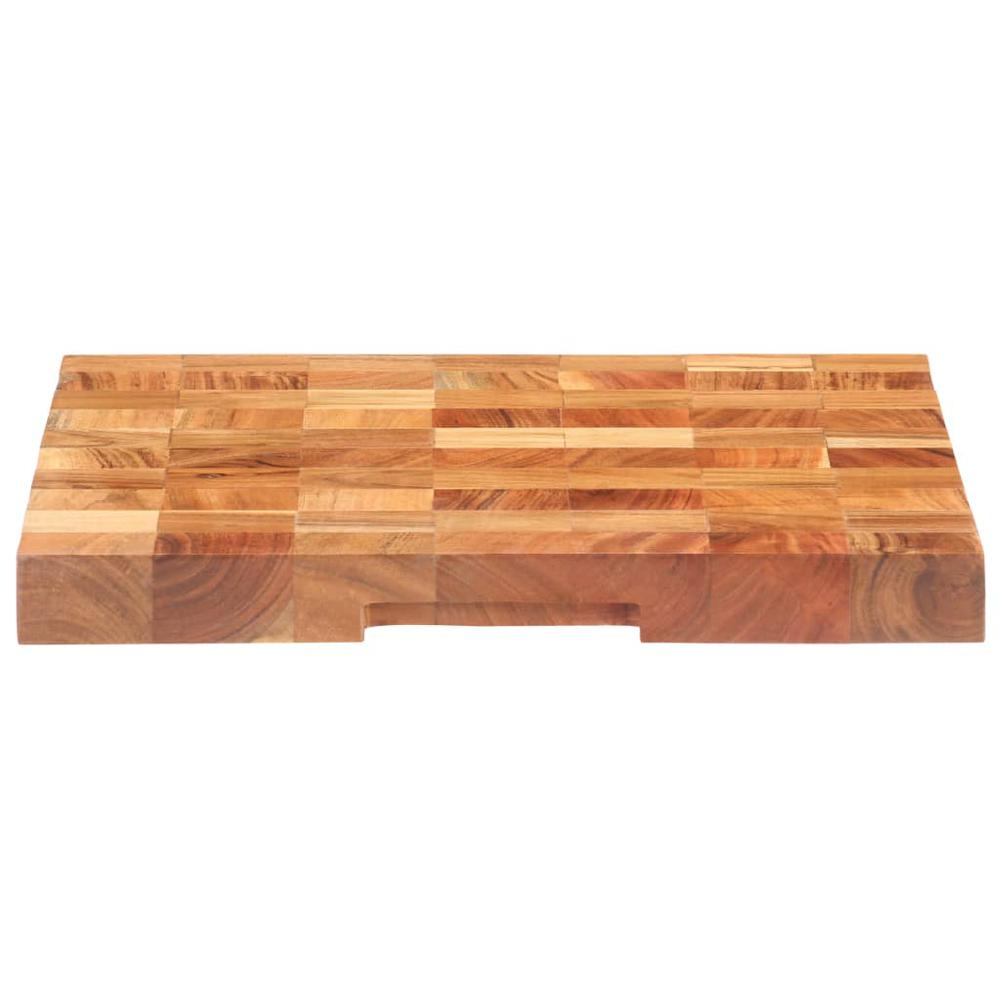 vidaXL Chopping Board 19.7"x13.4"x1.5" Solid Acacia Wood. Picture 4