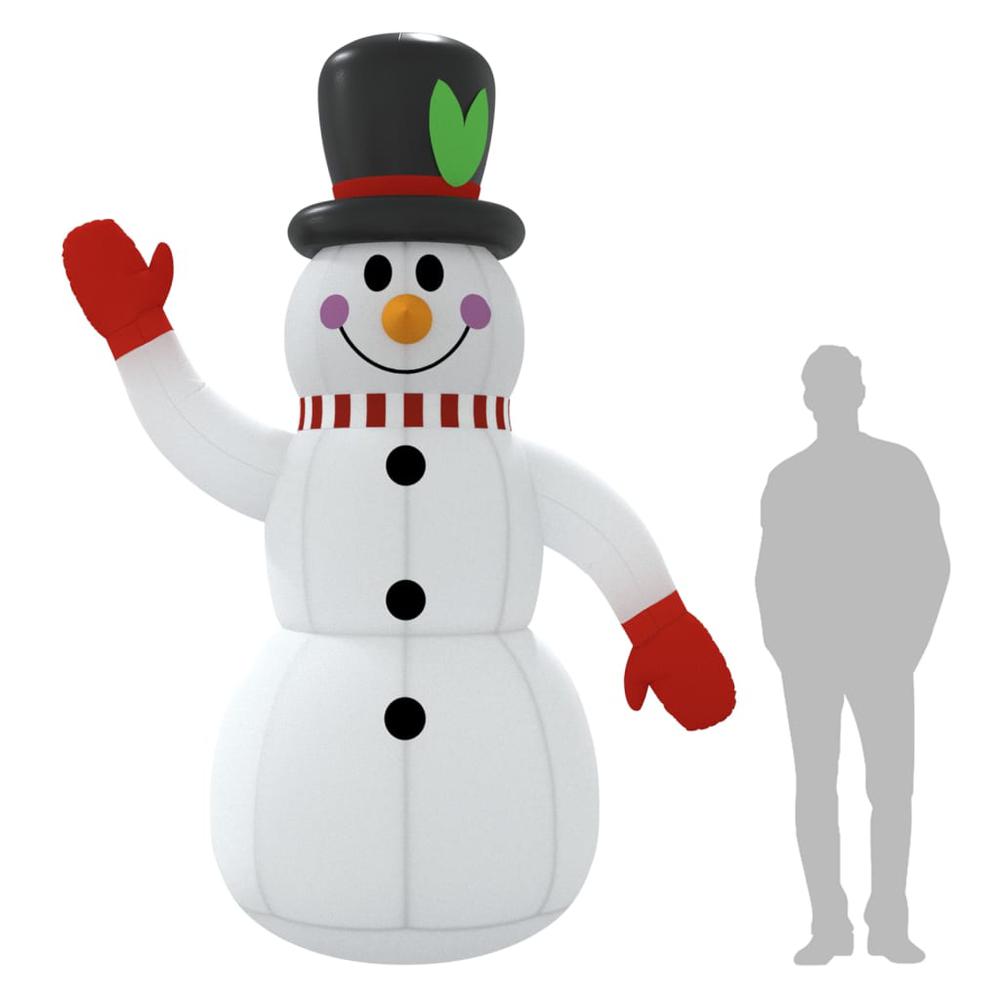 vidaXL Inflatable Snowman with LEDs 118.1", 345370. Picture 11