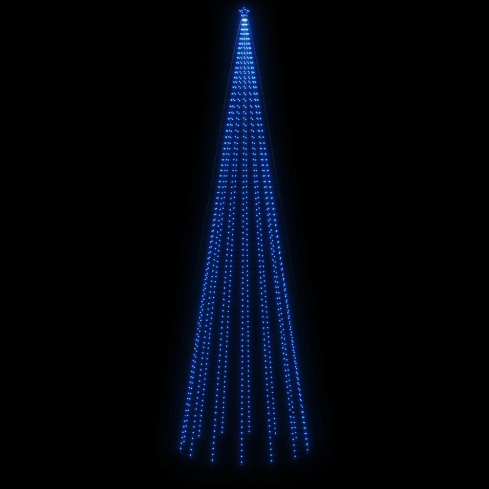 vidaXL Christmas Tree with Spike Blue 1134 LEDs 315". Picture 4