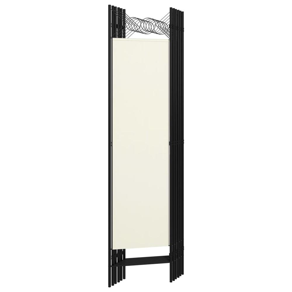 vidaXL 6-Panel Room Divider Cream White 94.5"x70.9". Picture 4