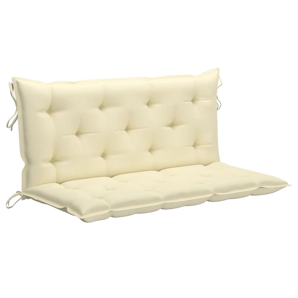 vidaXL Cushion for Swing Chair Cream White 47.2" Fabric. Picture 2