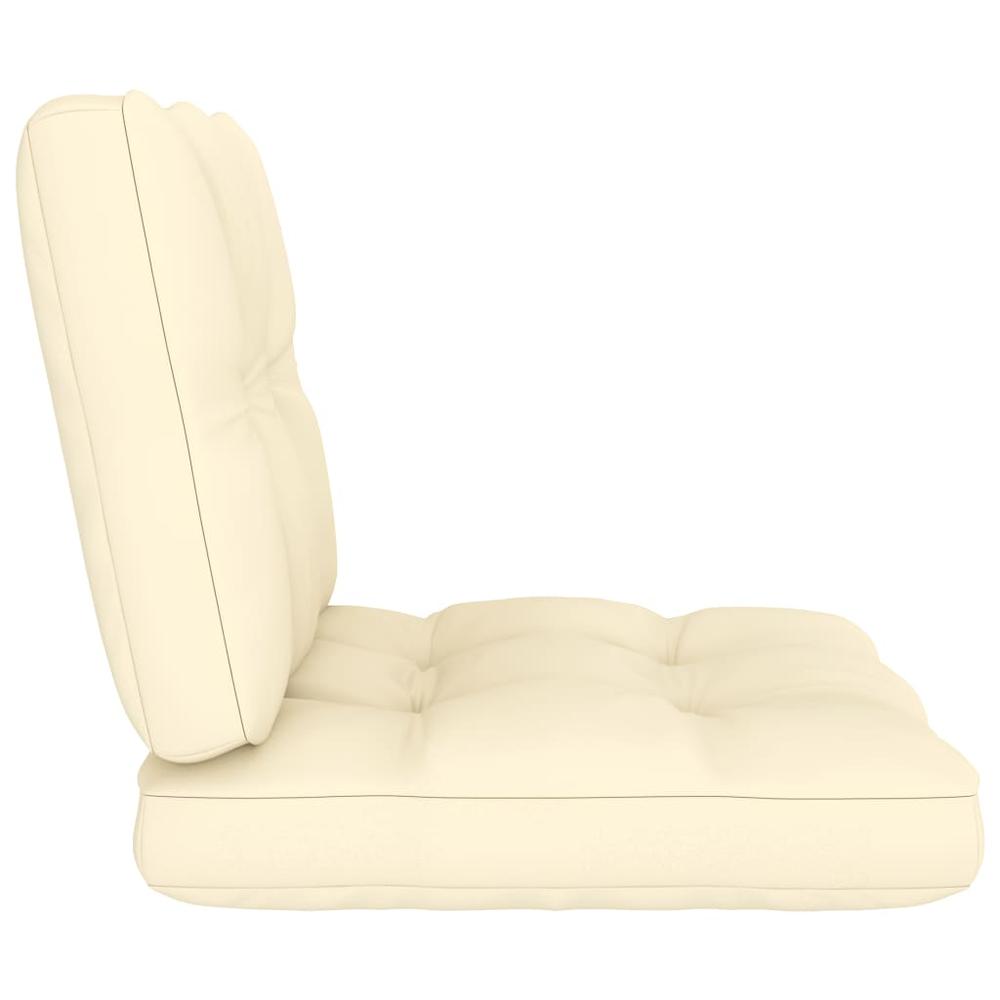 vidaXL Pallet Sofa Cushions 2 pcs Cream, 314485. Picture 4