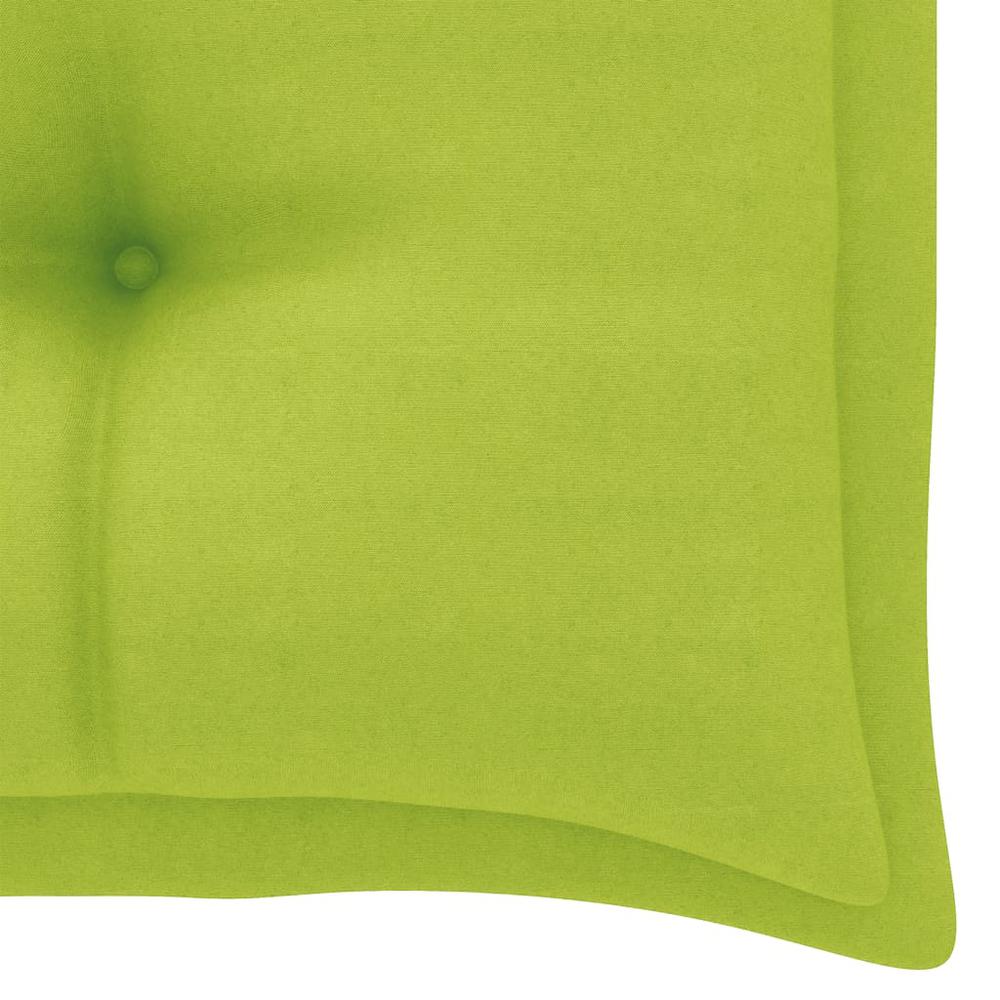 vidaXL Garden Bench Cushion Bright Green 39.4"x19.7"x 2.8" Fabric. Picture 4
