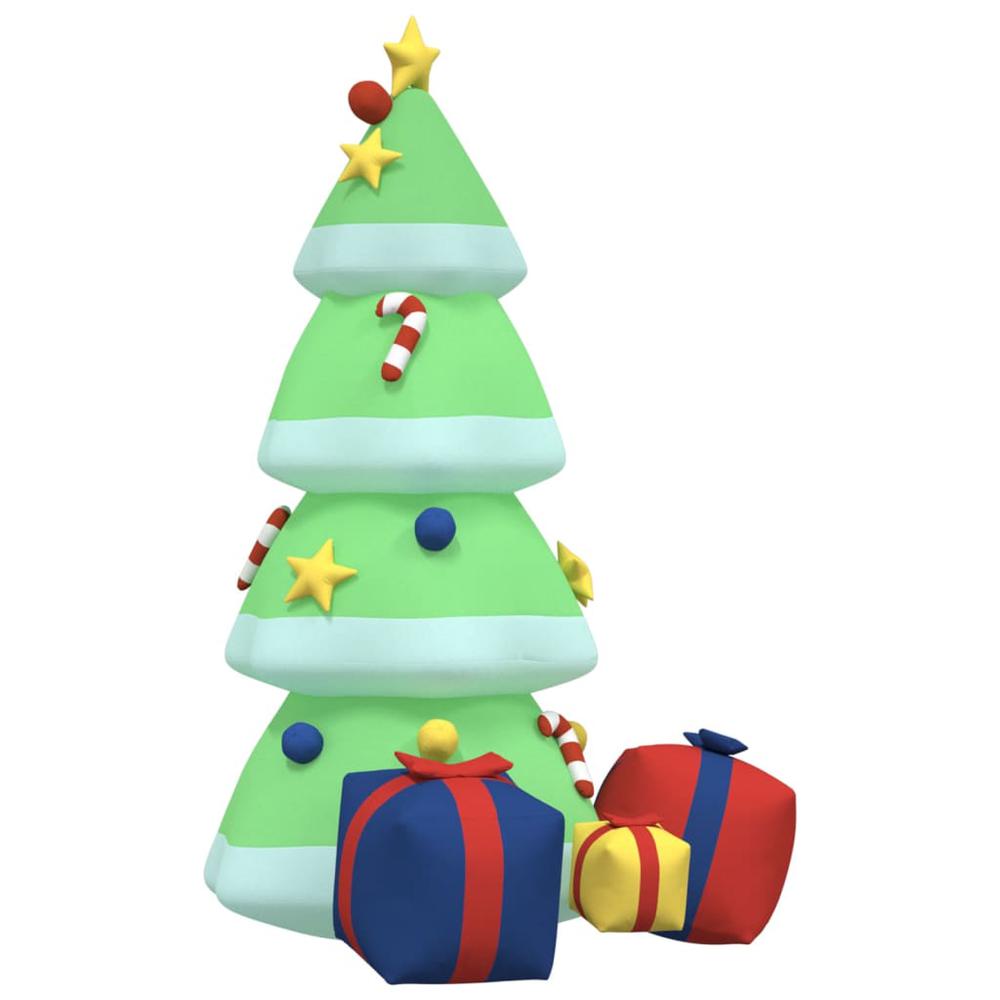vidaXL Inflatable Christmas Tree with LEDs 94.5". Picture 4