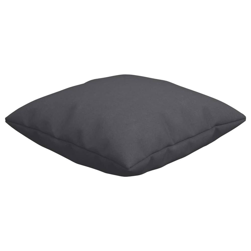 vidaXL Throw Pillows 4 pcs Anthracite 15.7"x15.7" Fabric. Picture 3