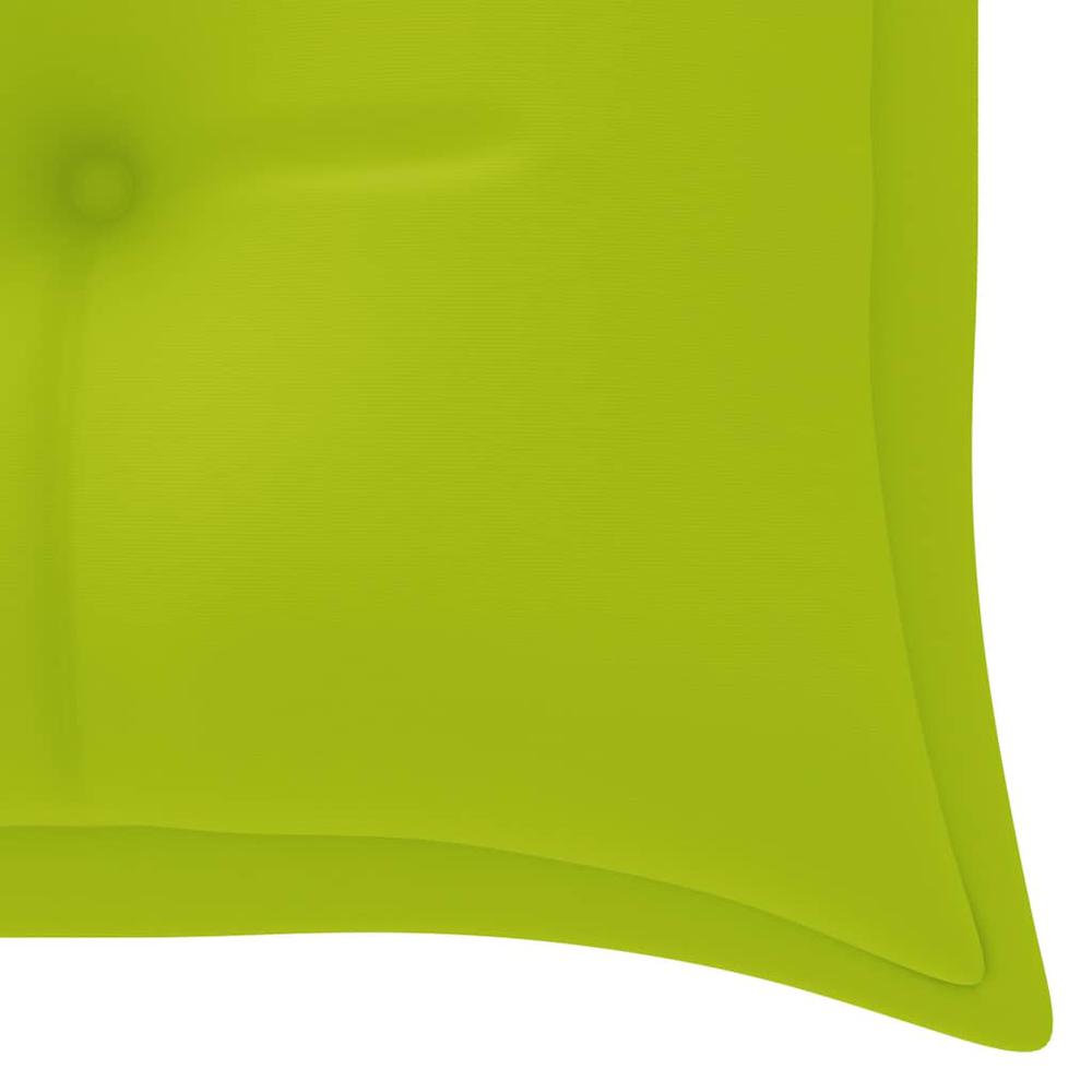 vidaXL Garden Bench Cushion Bright Green 59.1"x19.7"x2.8" Fabric. Picture 4