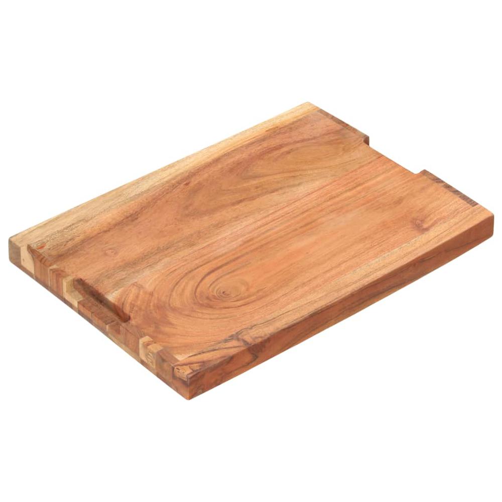 vidaXL Chopping Board 19.7"x13.8"x1.6" Solid Acacia Wood. Picture 3