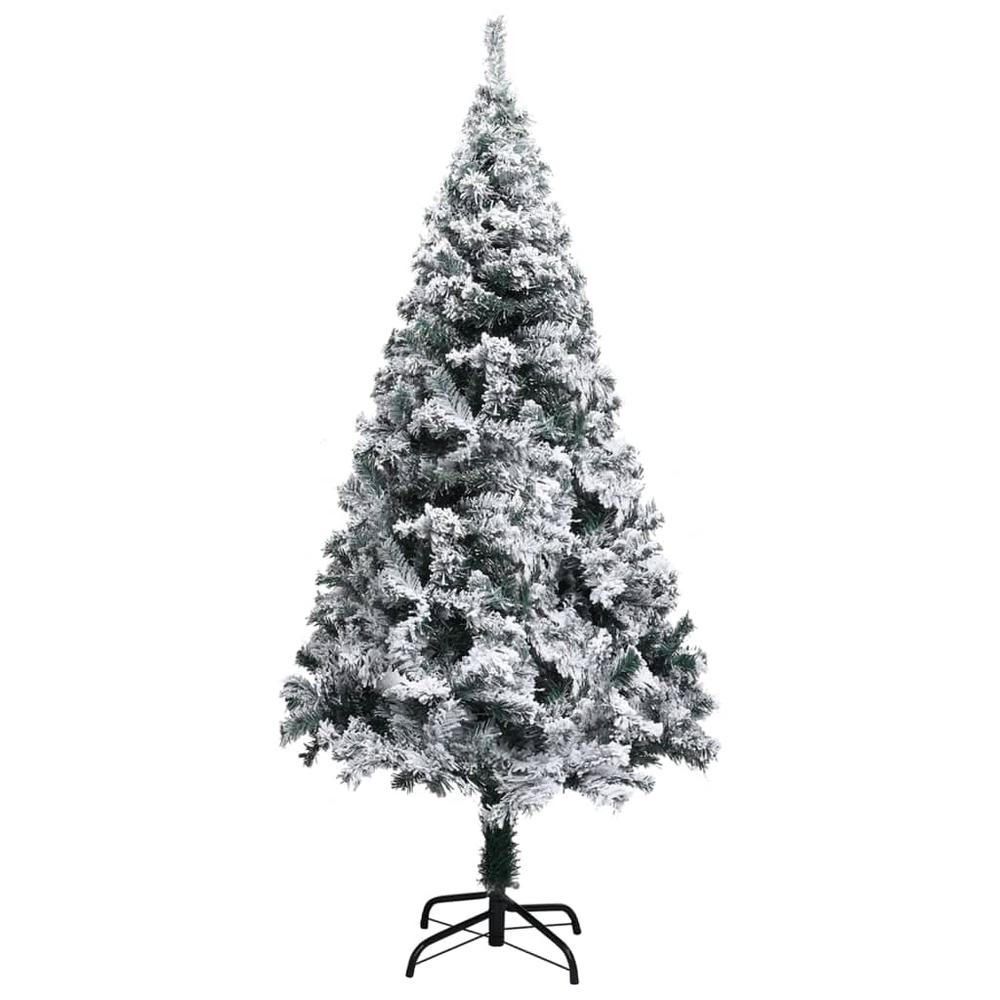 vidaXL Artificial Christmas Tree with LEDs&Ball Set Green 59.1" PVC, 3077915. Picture 2