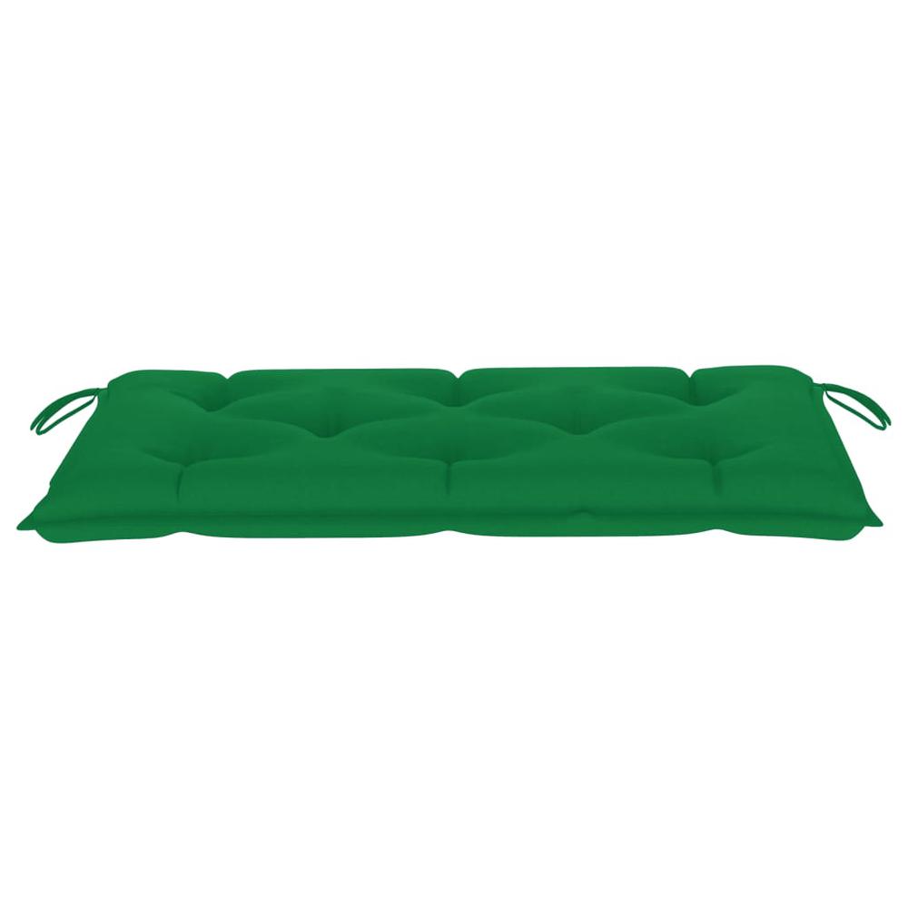 vidaXL Garden Bench Cushion Green 43.3"x19.6"x2.7" Fabric. Picture 3