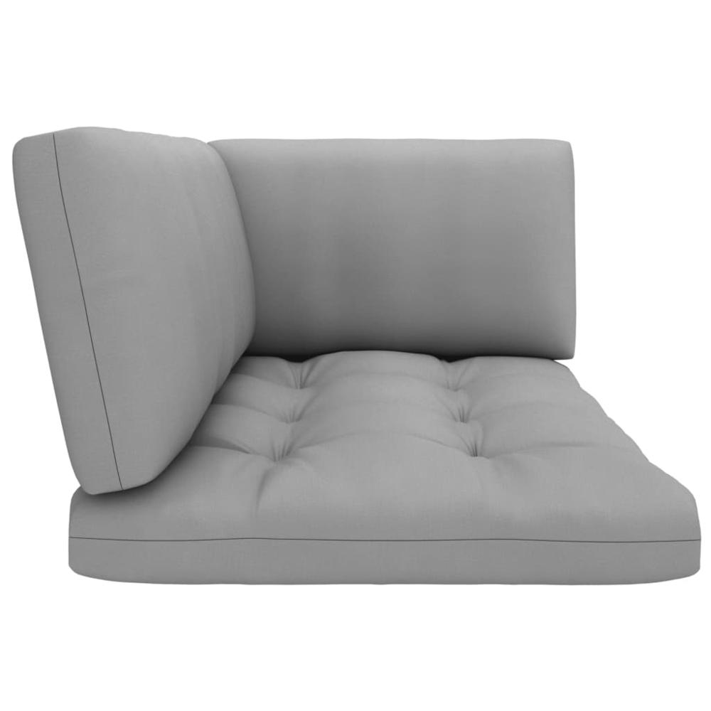 vidaXL Pallet Sofa Cushions 3 pcs Gray, 314660. Picture 4