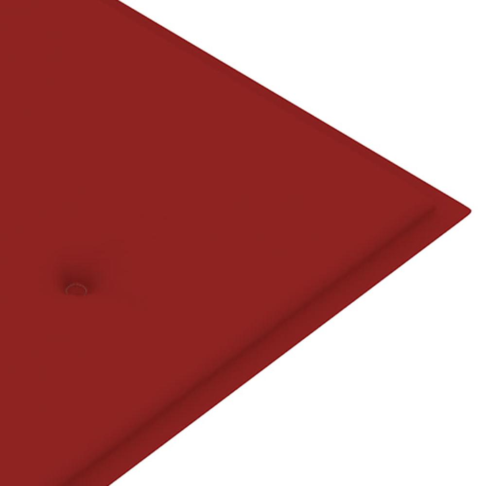 vidaXL Garden Bench Cushion Red 70.9"x19.7"x1.2". Picture 4