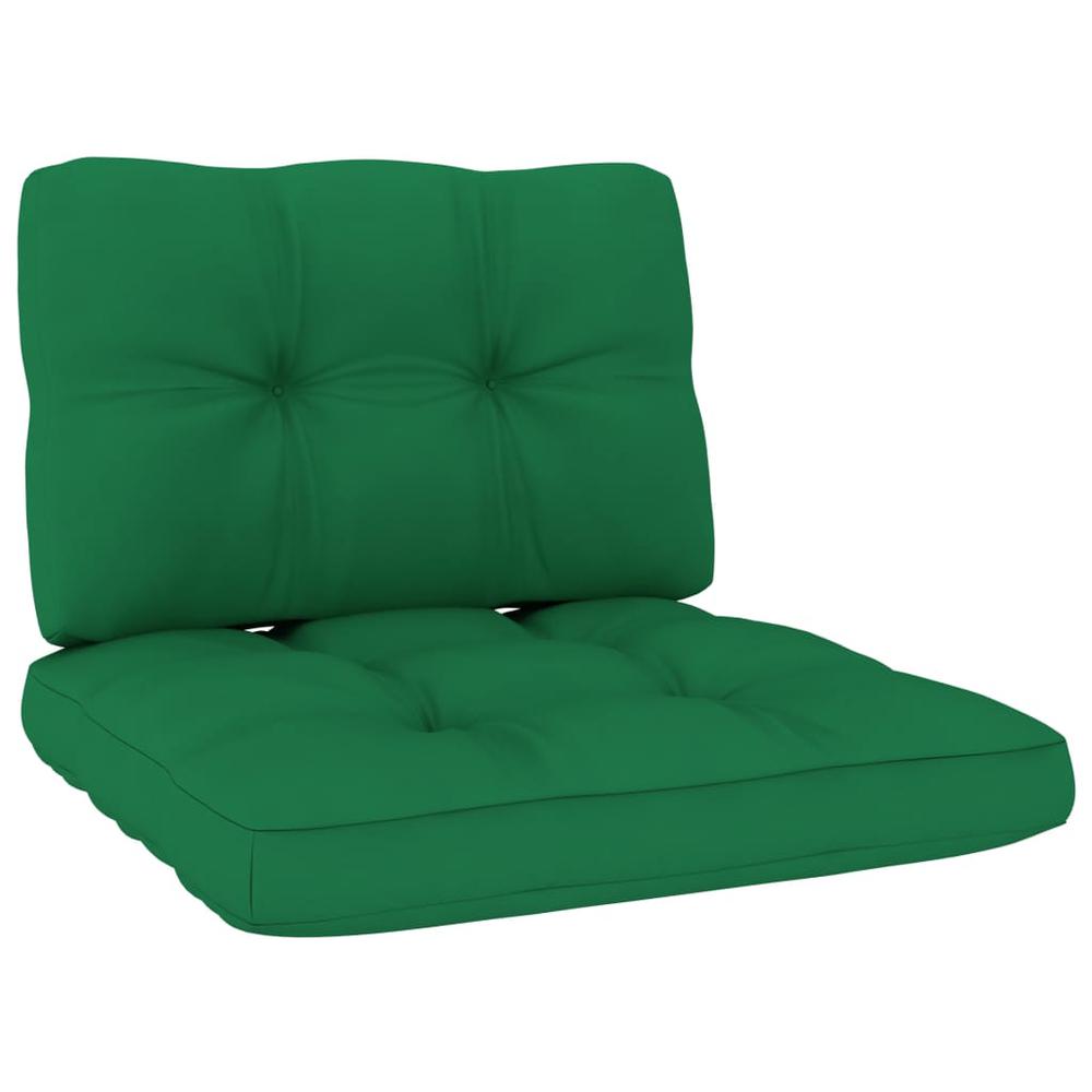 vidaXL Pallet Sofa Cushions 2 pcs Green, 314503. Picture 2