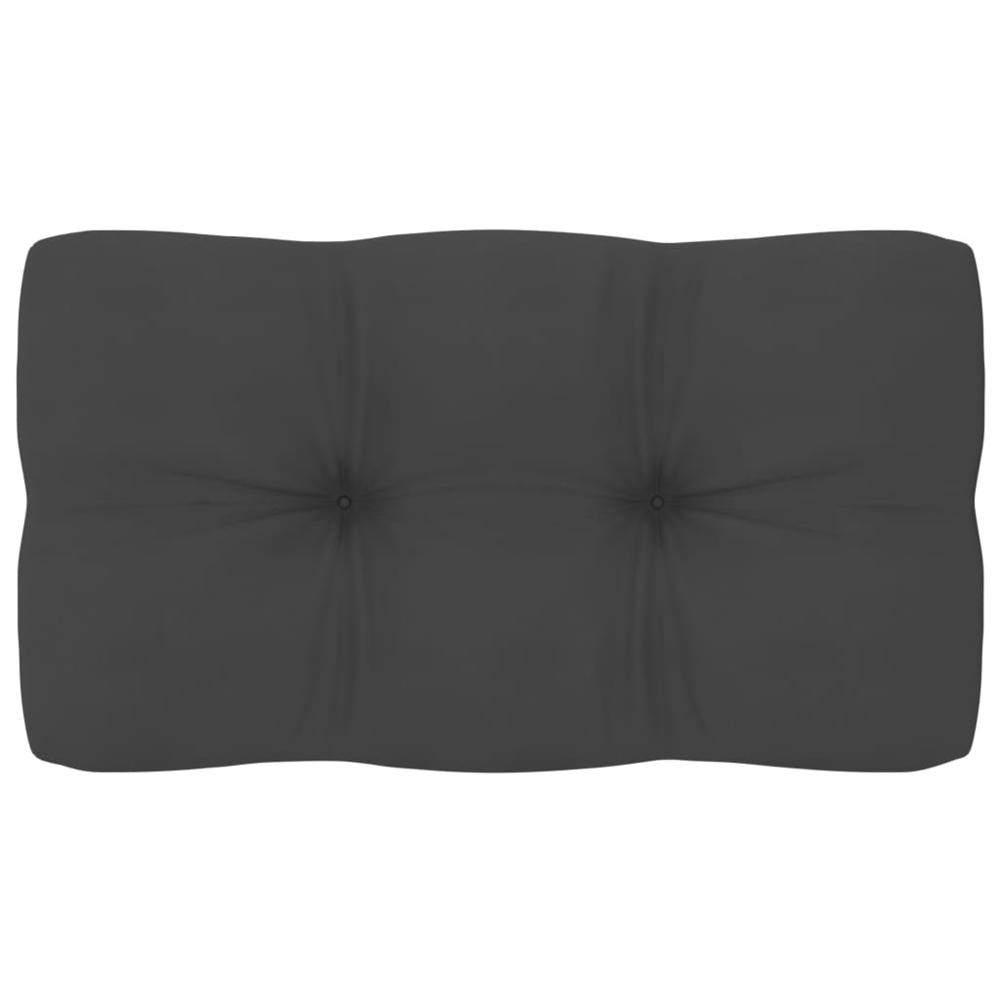 vidaXL Pallet Sofa Cushion Anthracite 27.6"x15.7"x3.9". Picture 1