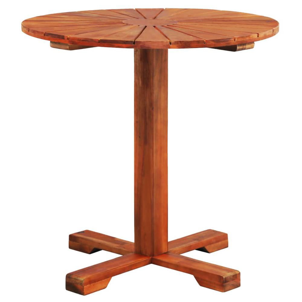 vidaXL Bistro Table 27.6"x27.6" Solid Acacia Wood, 44037. Picture 2