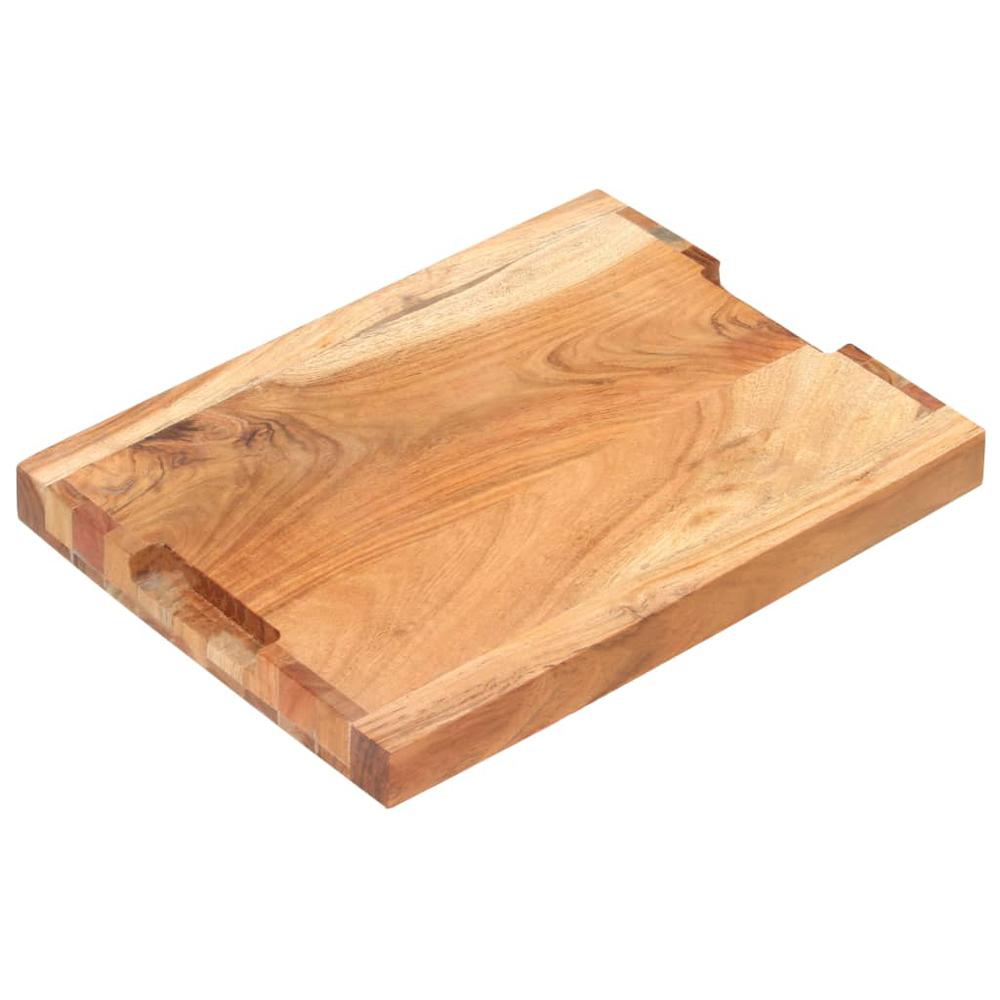 vidaXL Chopping Board 15.7"x11.8"x1.6" Solid Acacia Wood. Picture 3