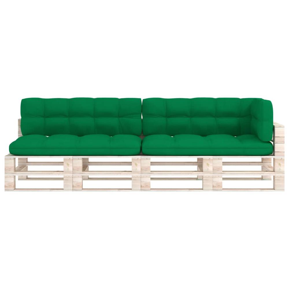 vidaXL Pallet Sofa Cushions 5 pcs Green. Picture 3