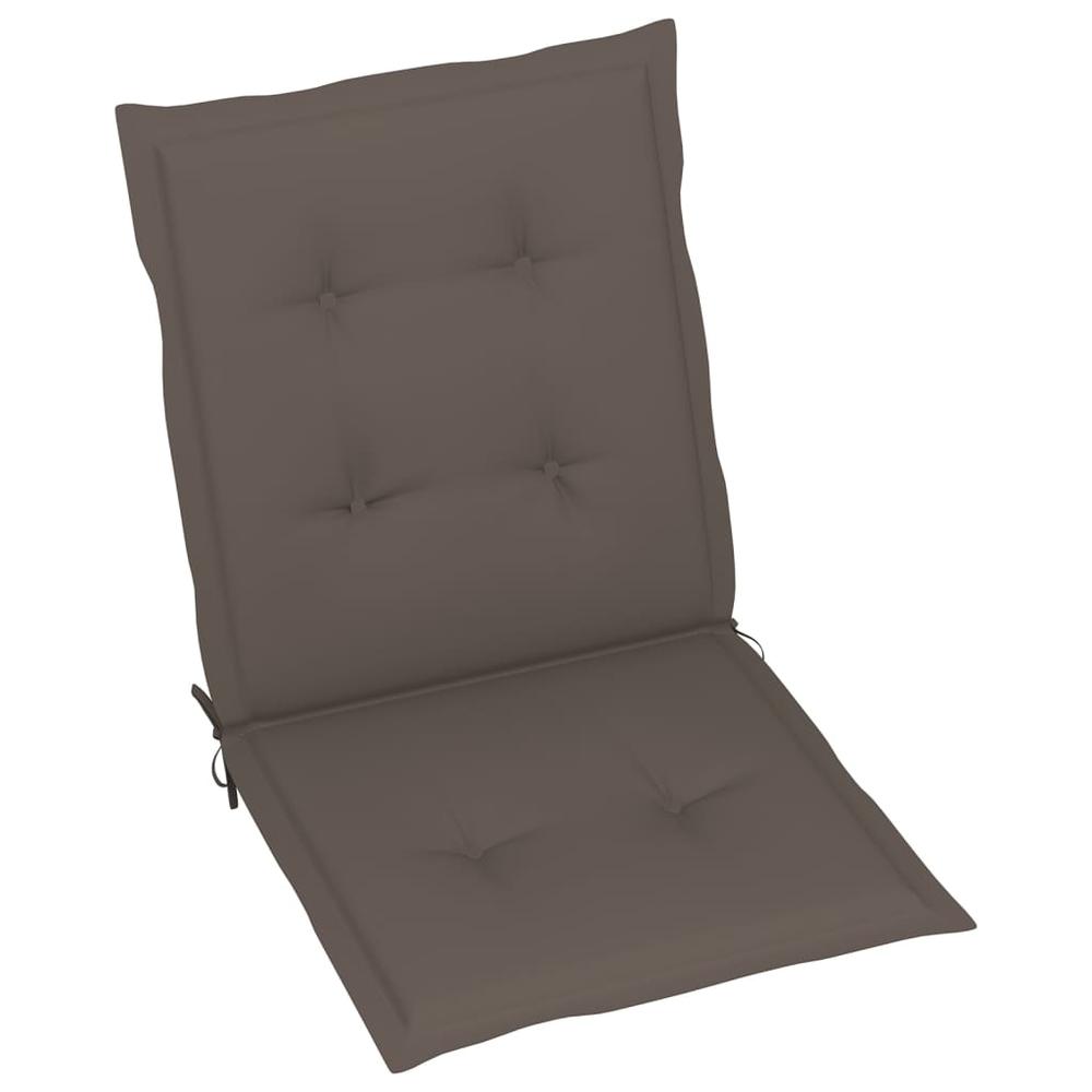 vidaXL Garden Chair Cushions 4 pcs Taupe 39.4"x19.7"x1.2". Picture 3