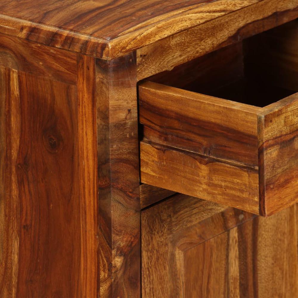 vidaXL Bedside Cabinet 2 pcs 15.7"x11.8"x19.7" Solid Sheesham Wood. Picture 4
