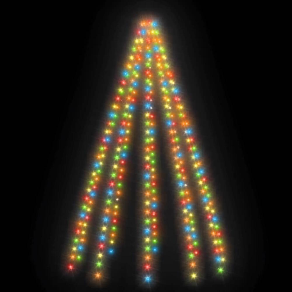 vidaXL Christmas Tree Net Lights with 250 LEDs Colorful 98.4". Picture 4