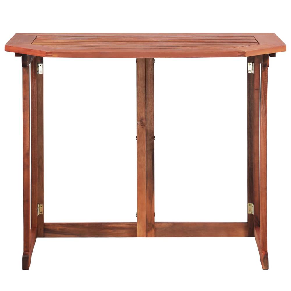 vidaXL Bistro Table 35.4"x19.7"x29.5" Solid Acacia Wood, 44039. Picture 3