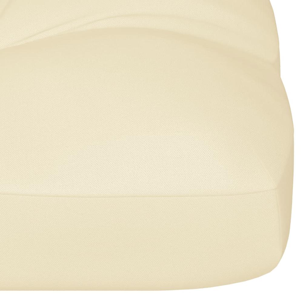 vidaXL Pallet Sofa Cushion Cream 47.2"x15.7"x3.9". Picture 4