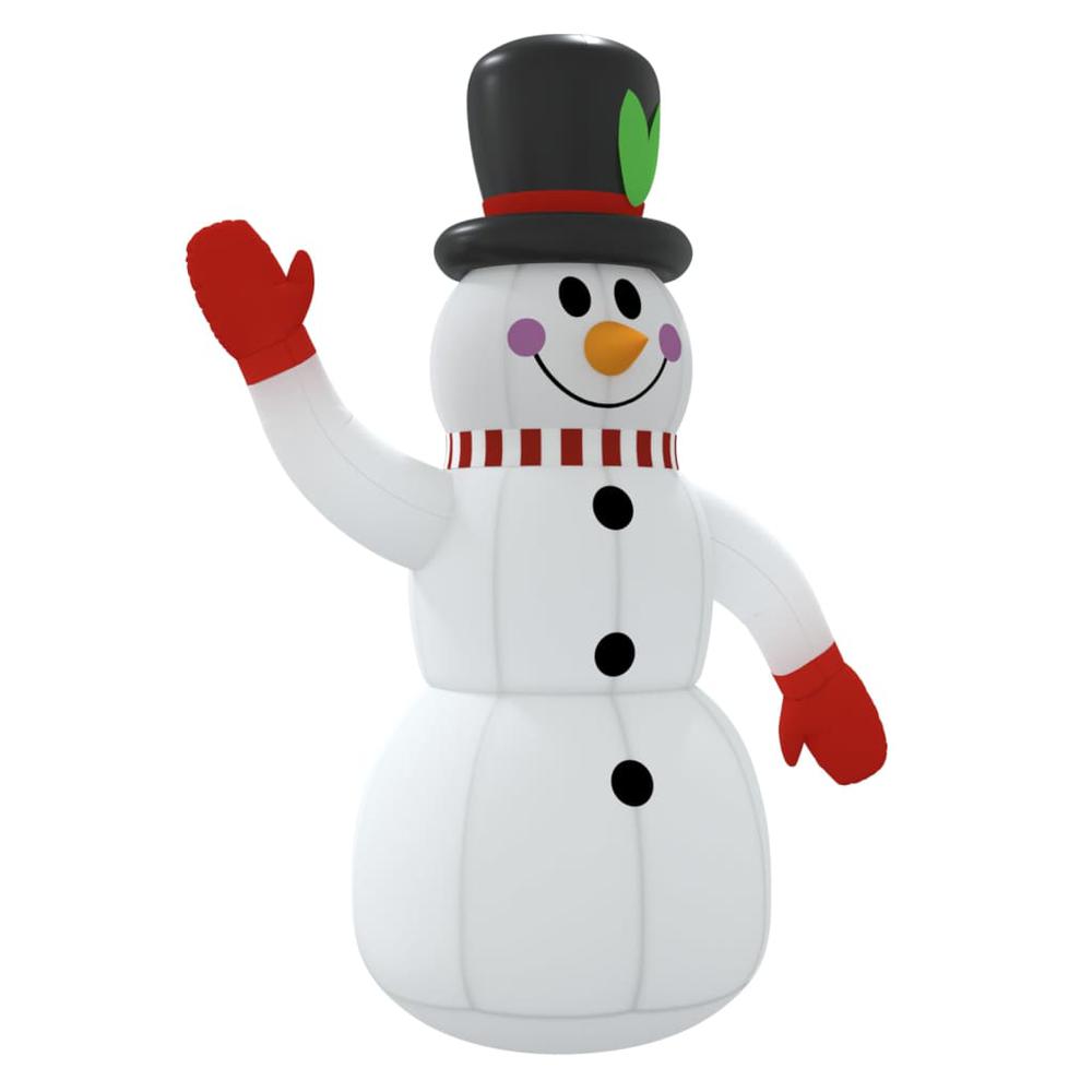 vidaXL Inflatable Snowman with LEDs 118.1", 345370. Picture 3