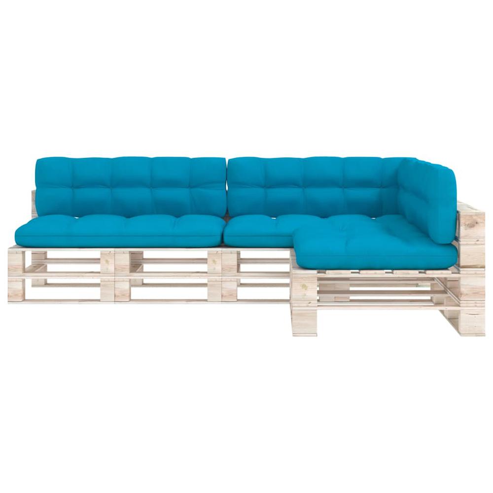 vidaXL Pallet Sofa Cushions 7 pcs Blue. Picture 3