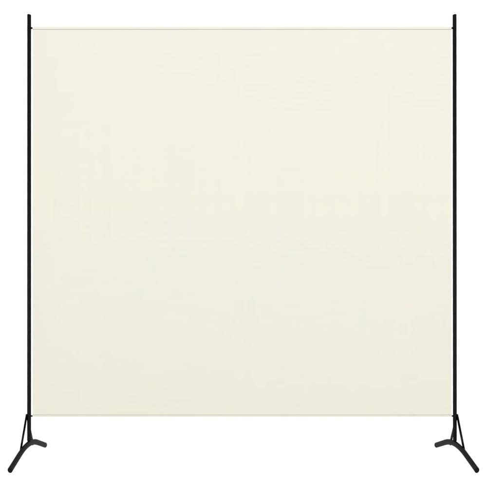 vidaXL 1-Panel Room Divider Cream White 68.9"x70.9". Picture 1