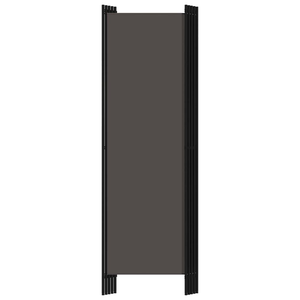 vidaXL 5-Panel Room Divider Anthracite 98.4"x70.9". Picture 4