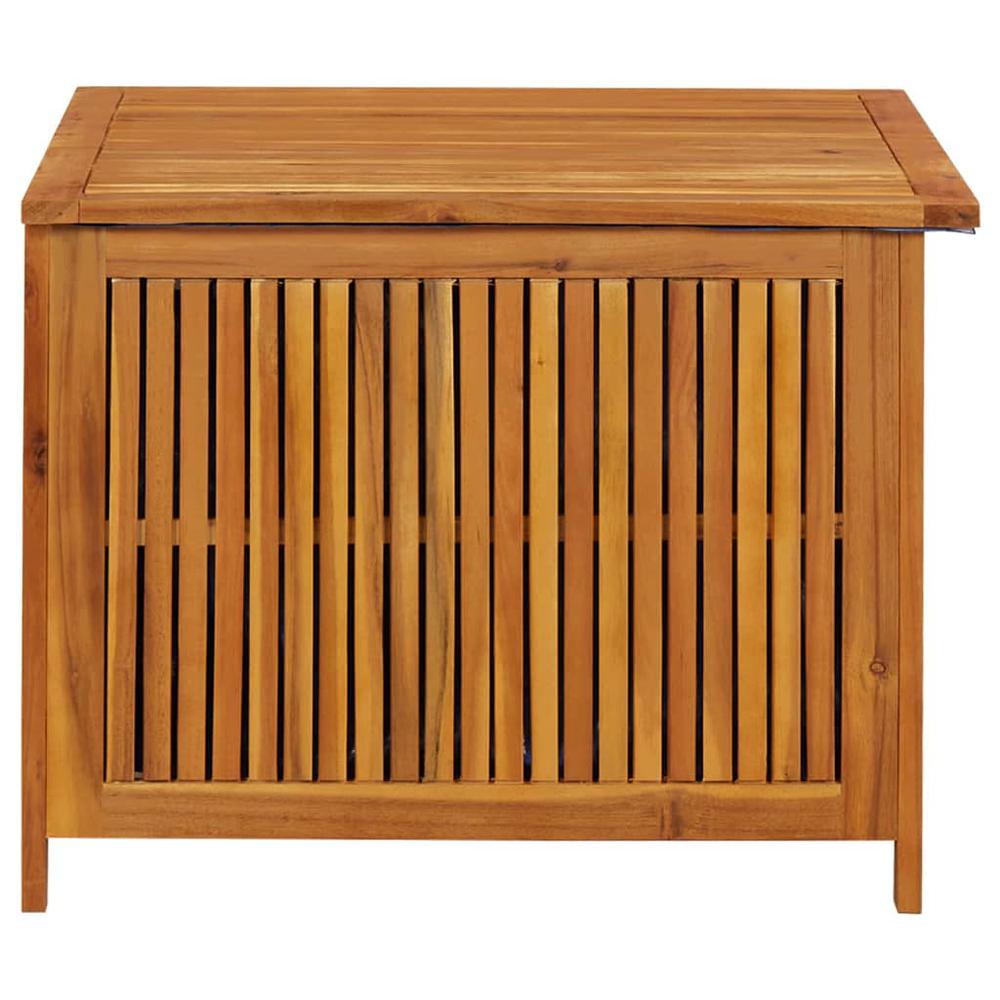 vidaXL Patio Storage Box 29.5"x29.5"x22.8" Solid Acacia Wood. Picture 3