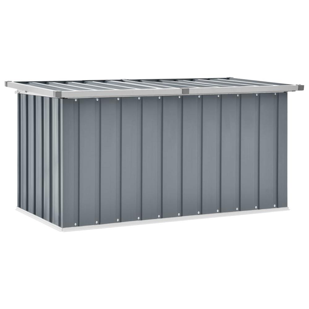 vidaXL Patio Storage Box Gray 50.8"x26.4"x25.6". Picture 1