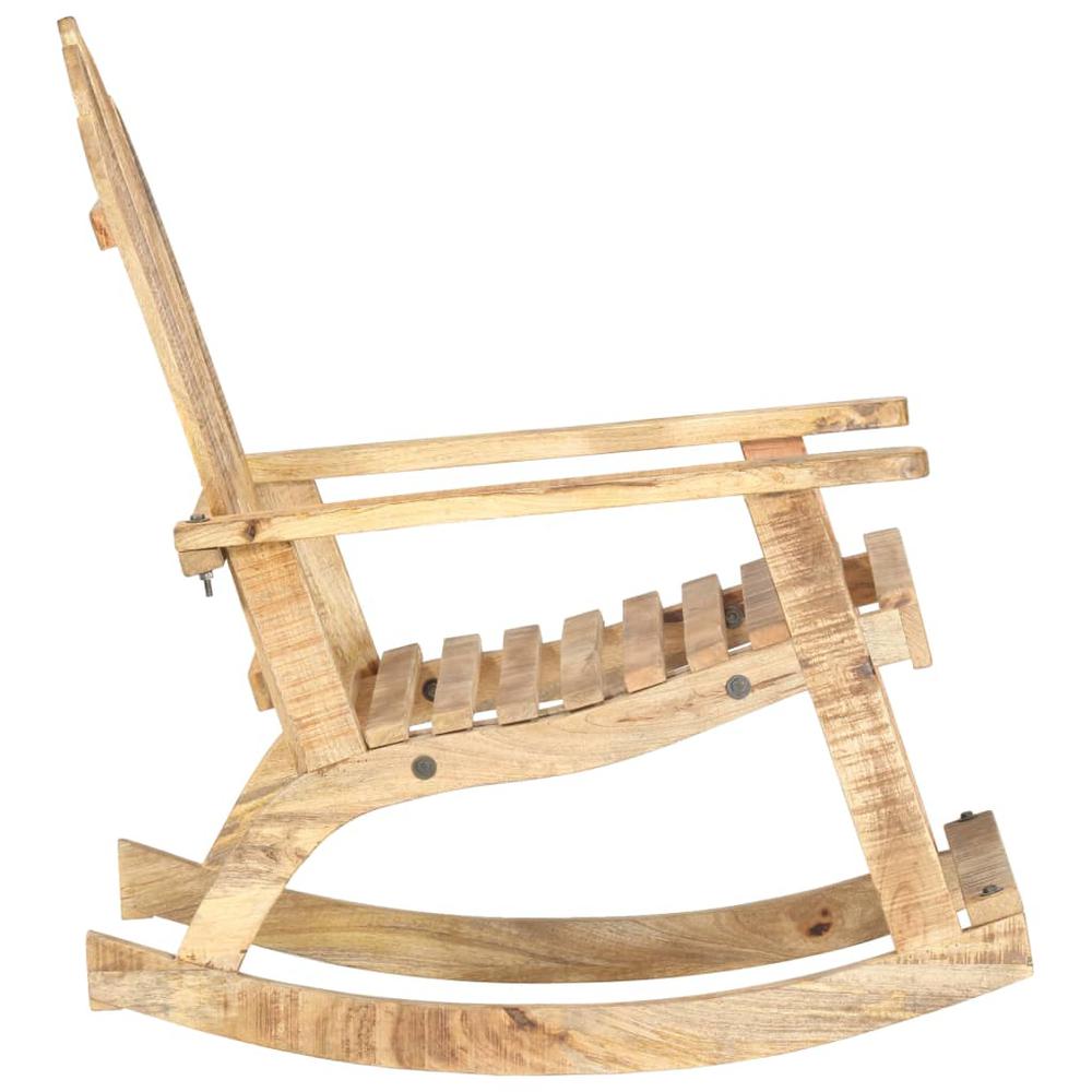 vidaXL Garden Rocking Chair Solid Mango Wood. Picture 3