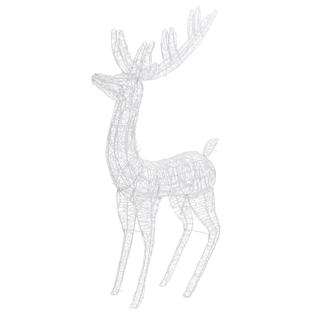 vidaXL XXL Acrylic Christmas Reindeers 250 LED 3 pcs 70.9" Cold white. Picture 4
