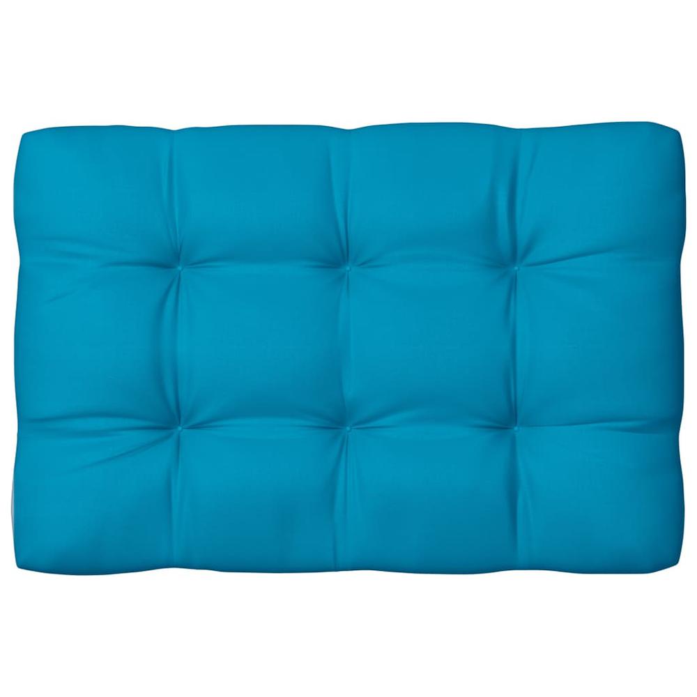 vidaXL Pallet Sofa Cushion Blue 47.2"x31.5"x3.9". Picture 1