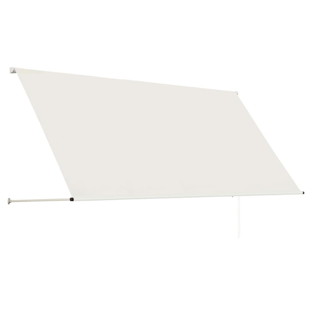 vidaXL Retractable Awning 98.4"x59.1" Cream. Picture 2